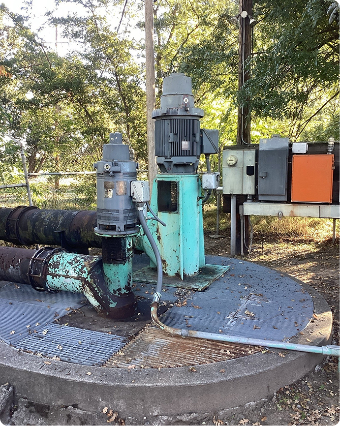 Old pumps and multiple leaking discharge